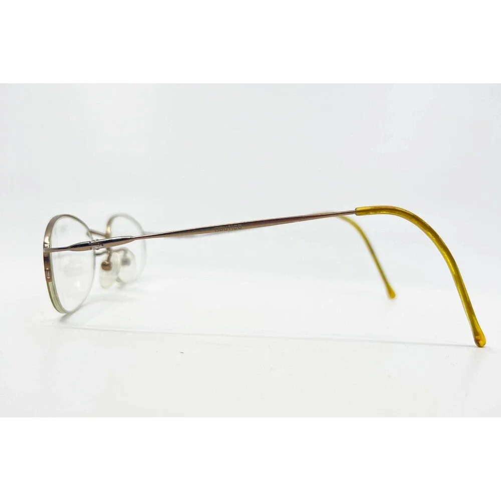 Nautica Eyeglasses Frames Mens Brown N7025 065 Oval Half Rim Italy 49-21-135